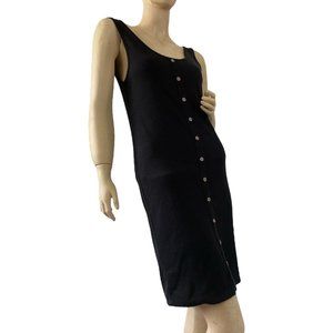Streetwear Society Women's Black Midi Above Knee Dress Size Large NWT